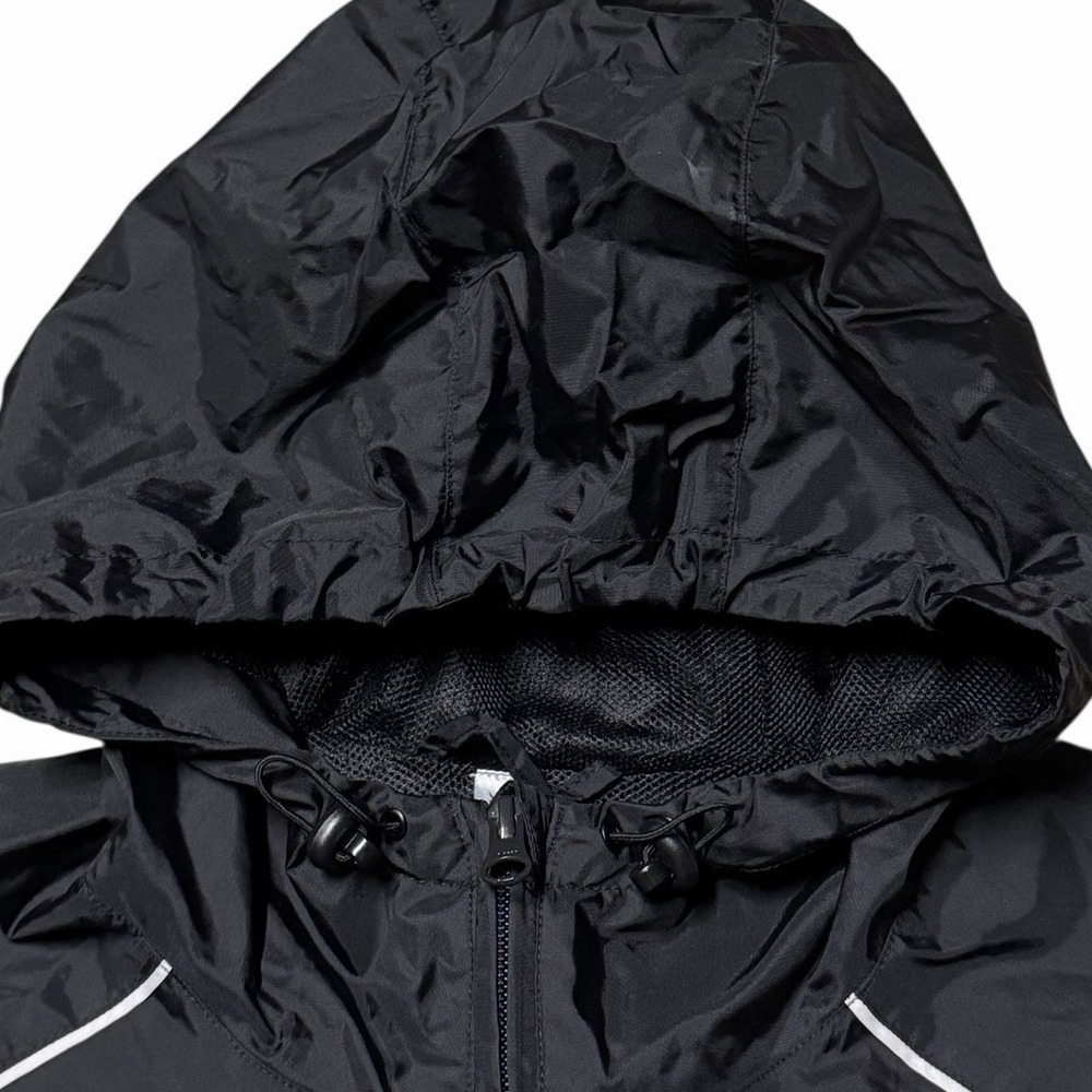 Adidas Core 18 Rain Jacket Windbreaker Soccer Patch Black White Men's Large READ - Picture 5 of 12